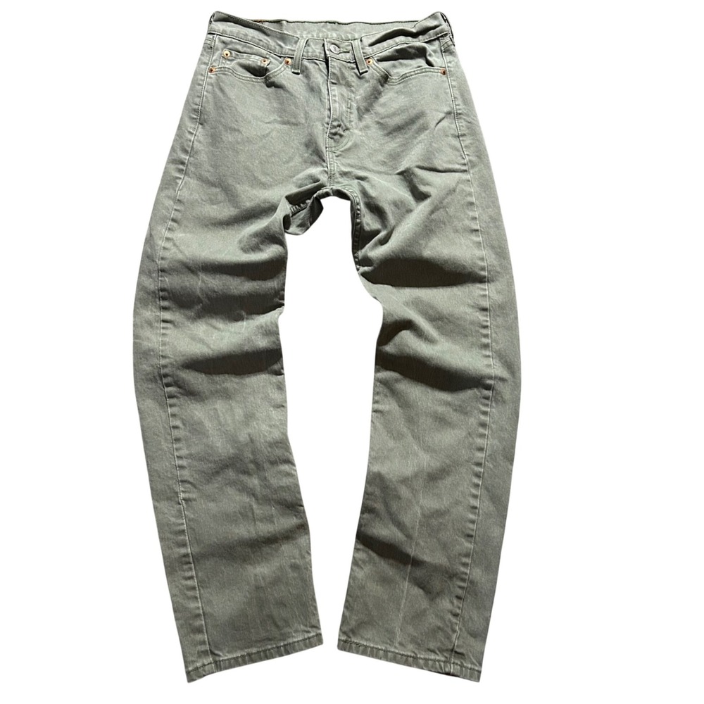Levi's 505 Regular Fit Men 30x30 (Fits 30x28) Olive Green Straight Leg Jeans